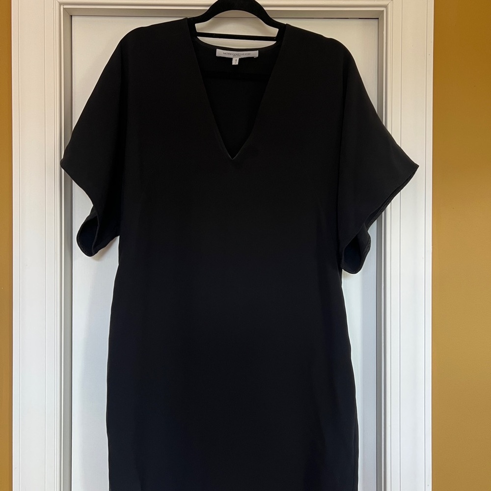 Morgane Le Fay 100% silk Black Dress